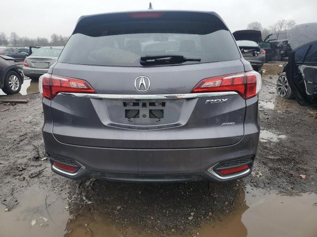 5J8TB4H39JL025185 - 2018 ACURA RDX GRAY photo 6