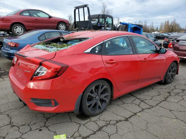 2HGFC2F89LH592168 - 2020 HONDA CIVIC SPORT RED photo 3