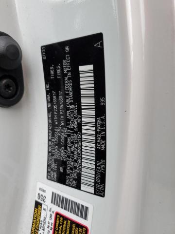 5TDYRKEC8MS060182 - 2021 TOYOTA SIENNA XLE WHITE photo 13