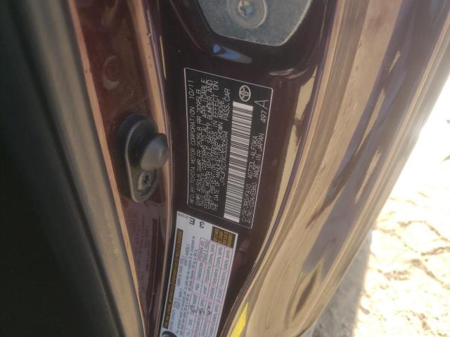 JTKJF5C7XC3030594 - 2012 TOYOTA SCION TC MAROON photo 12