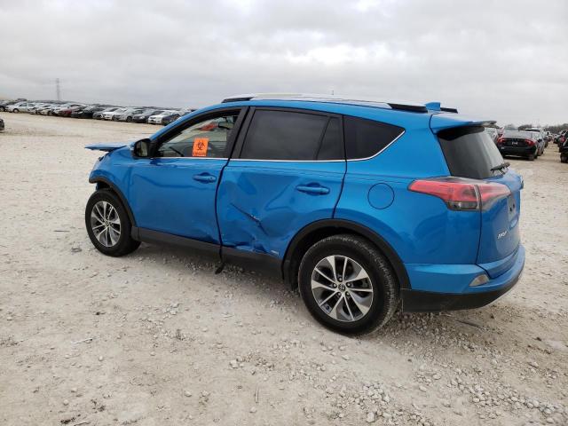 JTMRJREVXGD010485 - 2016 TOYOTA RAV4 HV XLE BLUE photo 2