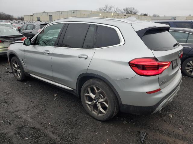 5UXTY5C02M9F05054 - 2021 BMW X3 XDRIVE30I SILVER photo 2