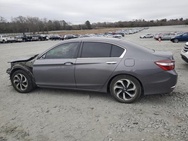 1HGCR2F85HA299665 - 2017 HONDA ACCORD EXL GRAY photo 2