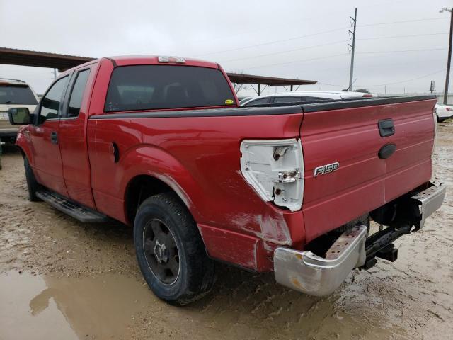 1FTEX1CM5BFB01864 - 2011 FORD F150 SUPER CAB RED photo 2