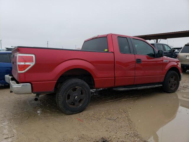 1FTEX1CM5BFB01864 - 2011 FORD F150 SUPER CAB RED photo 3