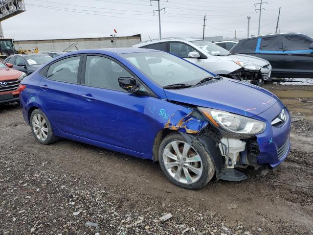 KMHCU4AE6CU099239 - 2012 HYUNDAI ACCENT GLS BLUE photo 4