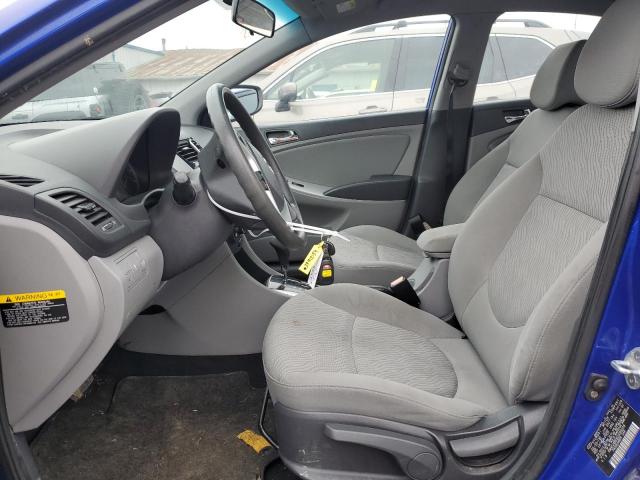 KMHCU4AE6CU099239 - 2012 HYUNDAI ACCENT GLS BLUE photo 7