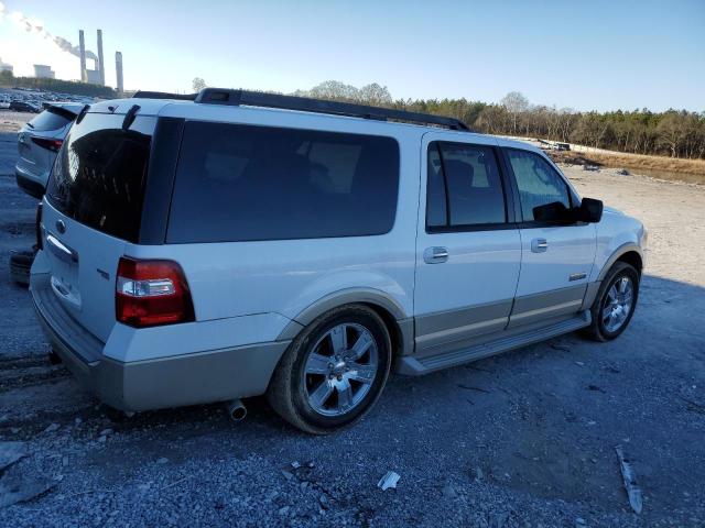 1FMFK17537LA11901 - 2007 FORD EXPEDITION EL EDDIE BAUER WHITE photo 3