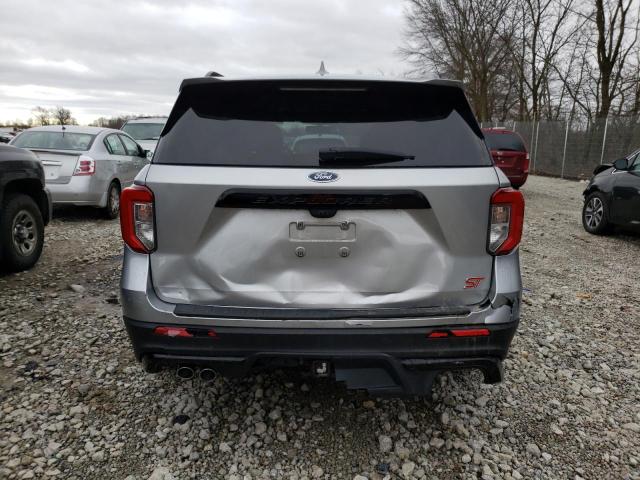 1FM5K8GC9LGB20210 - 2020 FORD EXPLORER ST SILVER photo 6