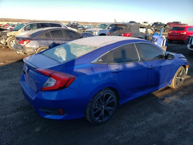 19XFC2F89KE026701 - 2019 HONDA CIVIC SPORT BLUE photo 3