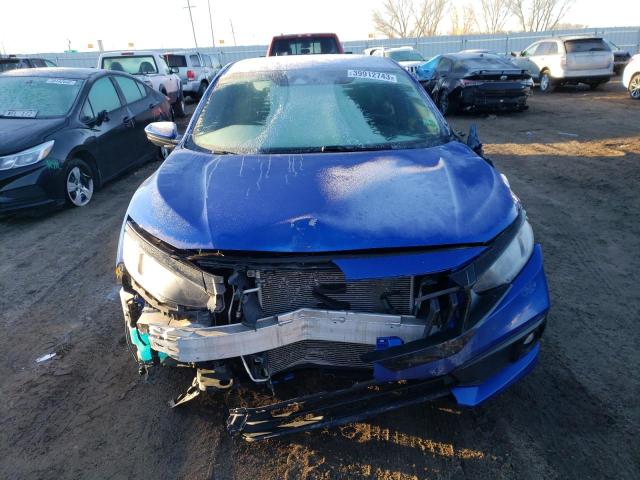 19XFC2F89KE026701 - 2019 HONDA CIVIC SPORT BLUE photo 5