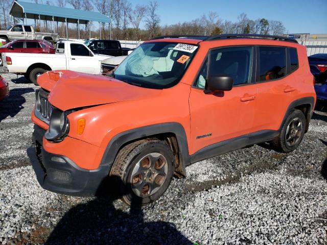 ZACCJAAT0GPD70720 - 2016 JEEP RENEGADE SPORT Նարնջագույն լուսանկար 1