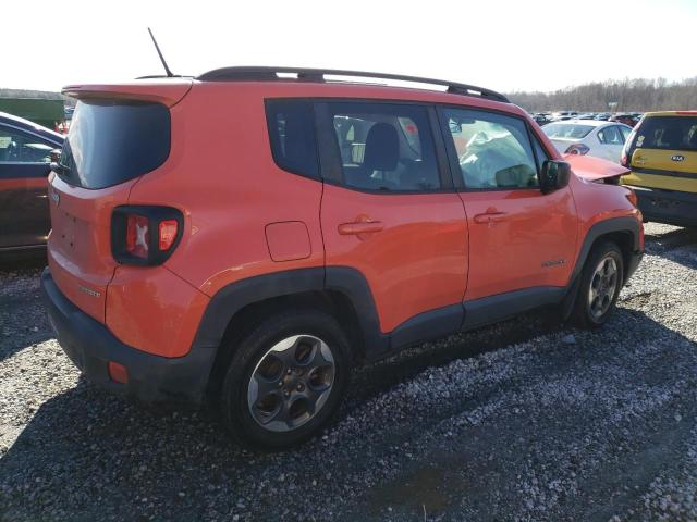 ZACCJAAT0GPD70720 - 2016 JEEP RENEGADE SPORT ORANGE photo 3