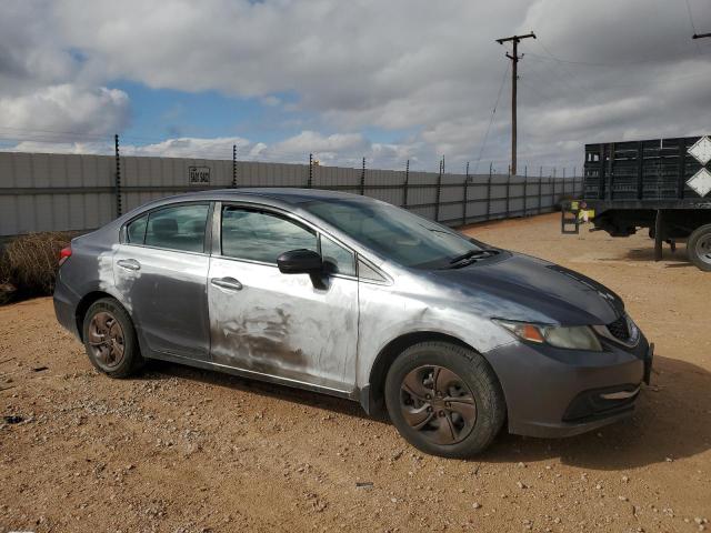 19XFB2F52EE077857 - 2014 HONDA CIVIC LX GRAY photo 4