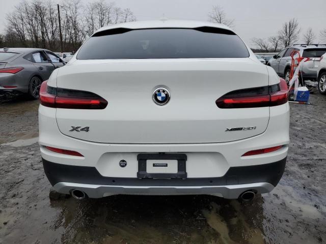 5UX2V1C01M9G49451 - 2021 BMW X4 XDRIVE30I WHITE photo 6