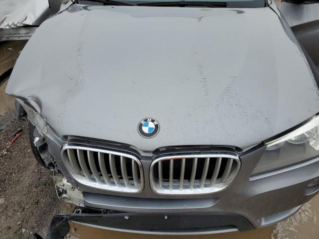 5UXWX9C54E0D41671 - 2014 BMW X3 XDRIVE28I GRAY photo 12