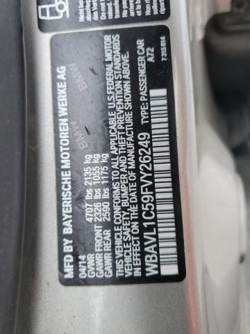 WBAVL1C59FVY26249 - 2015 BMW X1 XDRIVE28I BEIGE photo 13