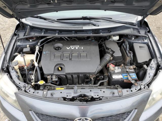 2T1BU4EEXAC436788 - 2010 TOYOTA COROLLA BASE GRAY photo 11