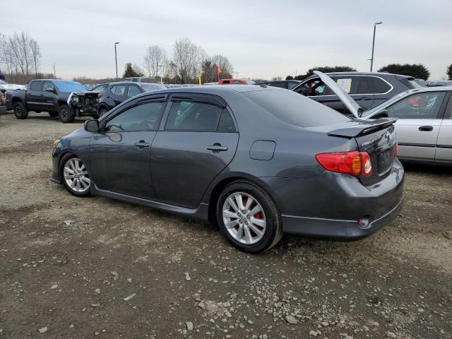 2T1BU4EEXAC436788 - 2010 TOYOTA COROLLA BASE GRAY photo 2