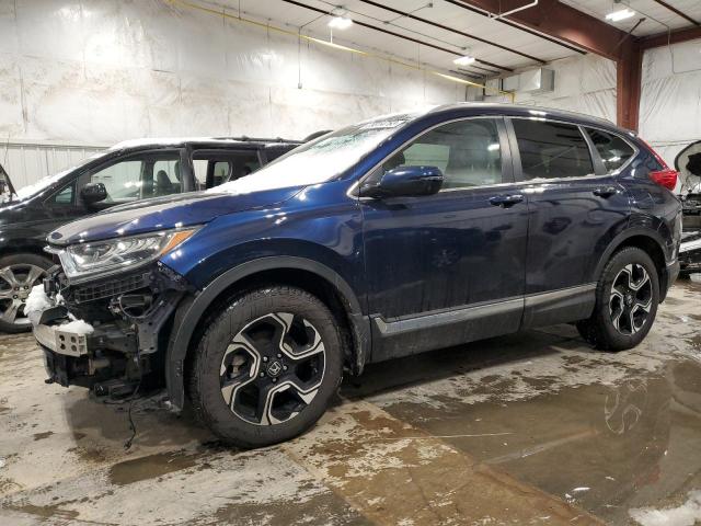 7FARW2H92JE090568 - 2018 HONDA CR-V TOURING BLUE photo 1