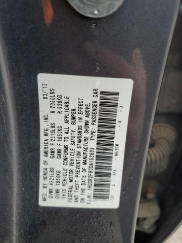 1HGCR2F80DA153605 - 2013 HONDA ACCORD EXL GRAY photo 13