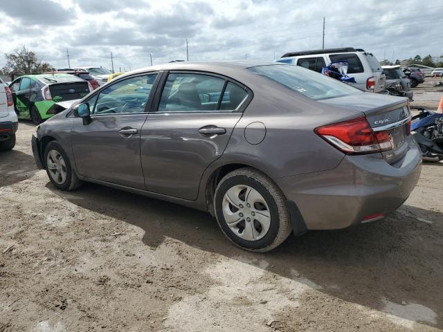 19XFB2F58EE074428 - 2014 HONDA CIVIC LX GRAY photo 2