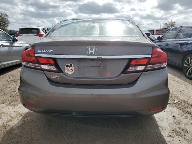 19XFB2F58EE074428 - 2014 HONDA CIVIC LX GRAY photo 6