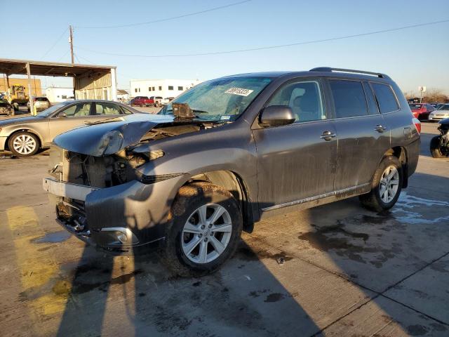 5TDBK3EH1DS200357 - 2013 TOYOTA HIGHLANDER BASE Сұр фото 1