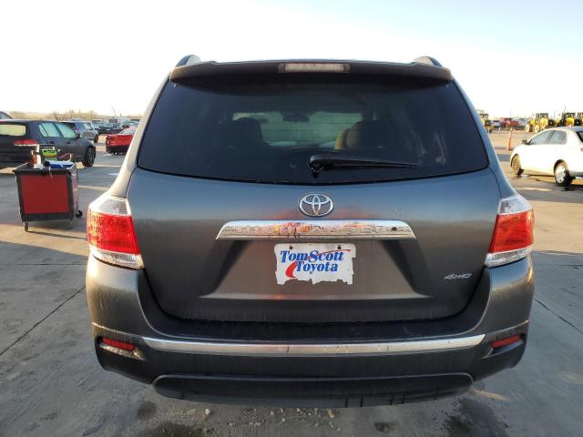5TDBK3EH1DS200357 - 2013 TOYOTA HIGHLANDER BASE Сұр фото 6