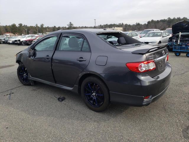5YFBU4EE2DP172549 - 2013 TOYOTA COROLLA BASE GRAY photo 2