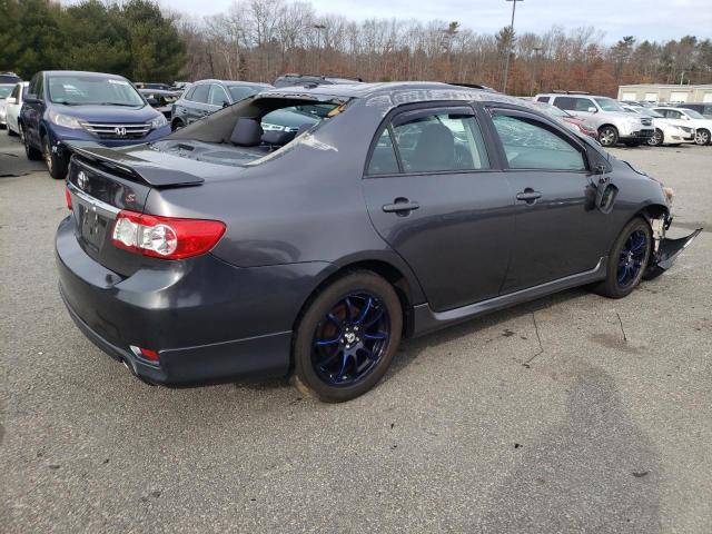 5YFBU4EE2DP172549 - 2013 TOYOTA COROLLA BASE GRAY photo 3