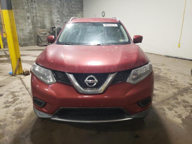 KNMAT2MV5GP717282 - 2016 NISSAN ROGUE S RED photo 5