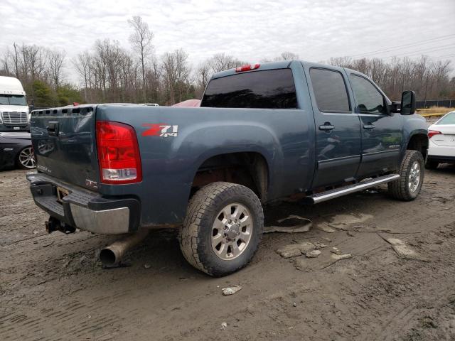 1GT120C89DF191775 - 2013 GMC SIERRA K2500 SLE BLUE photo 3