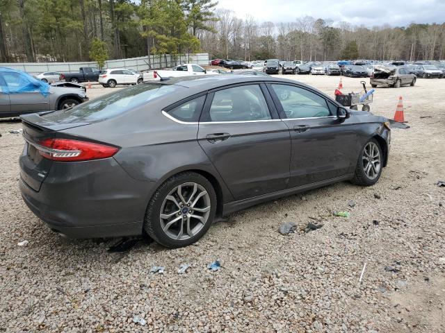 3FA6P0HD2HR244635 - 2017 FORD FUSION SE GRAY photo 3