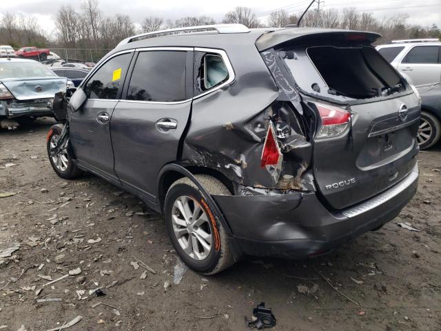 KNMAT2MV5FP504945 - 2015 NISSAN ROGUE S GRAY photo 2