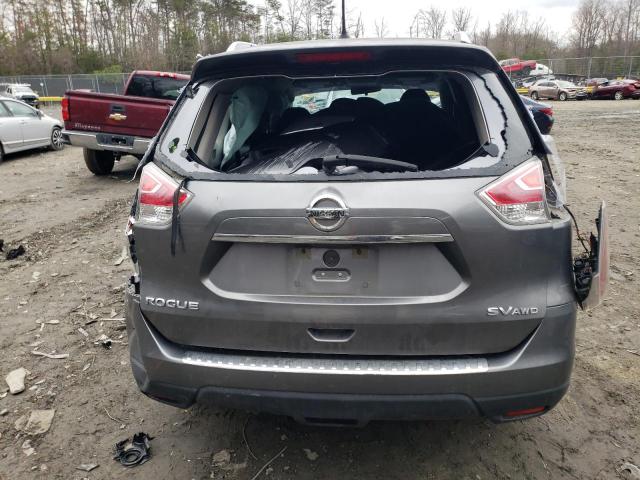 KNMAT2MV5FP504945 - 2015 NISSAN ROGUE S GRAY photo 6