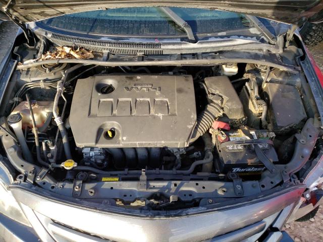 2T1BU4EE1BC559946 - 2011 TOYOTA COROLLA BASE GRAY photo 11
