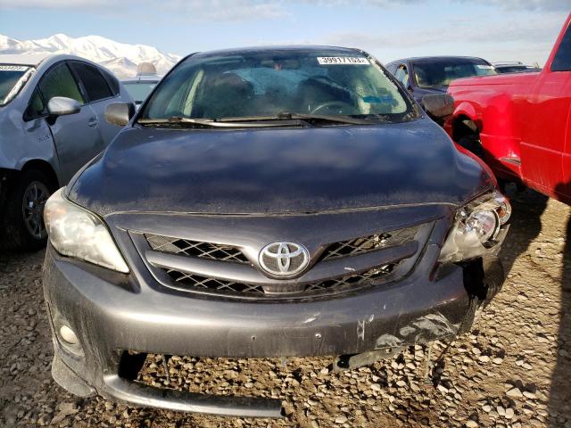 2T1BU4EE1BC559946 - 2011 TOYOTA COROLLA BASE GRAY photo 5