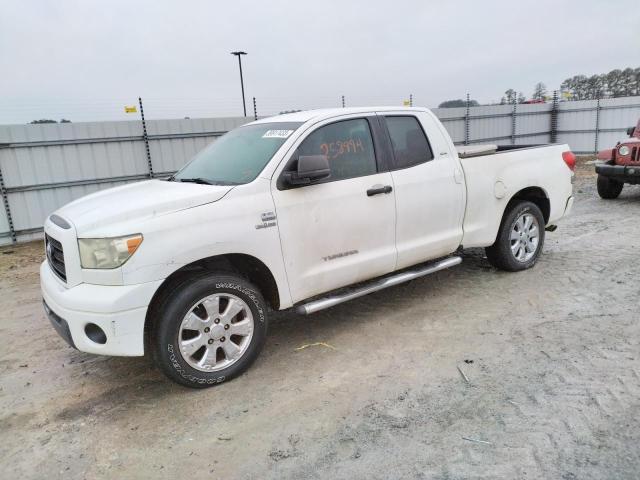 5TFRT54187X007391 - 2007 TOYOTA TUNDRA DOUBLE CAB SR5 WHITE photo 1