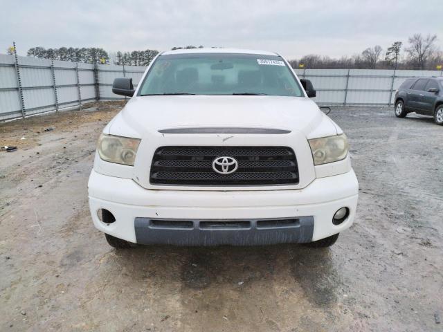 5TFRT54187X007391 - 2007 TOYOTA TUNDRA DOUBLE CAB SR5 WHITE photo 5