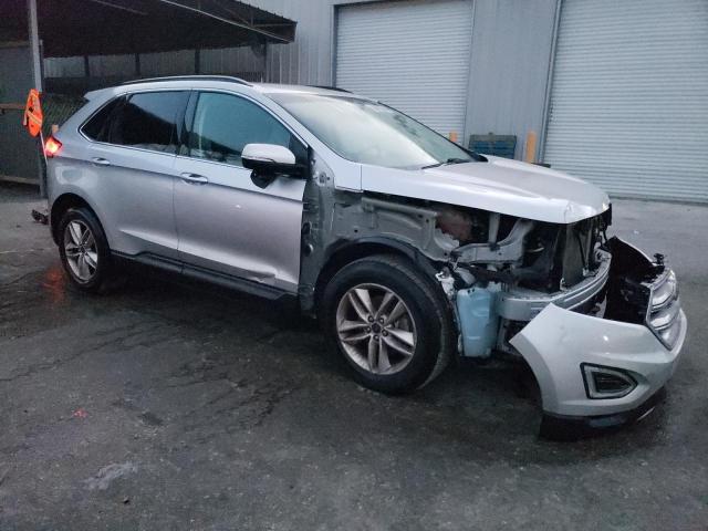 2FMTK3J90FBC29500 - 2015 FORD EDGE SEL SILVER photo 4