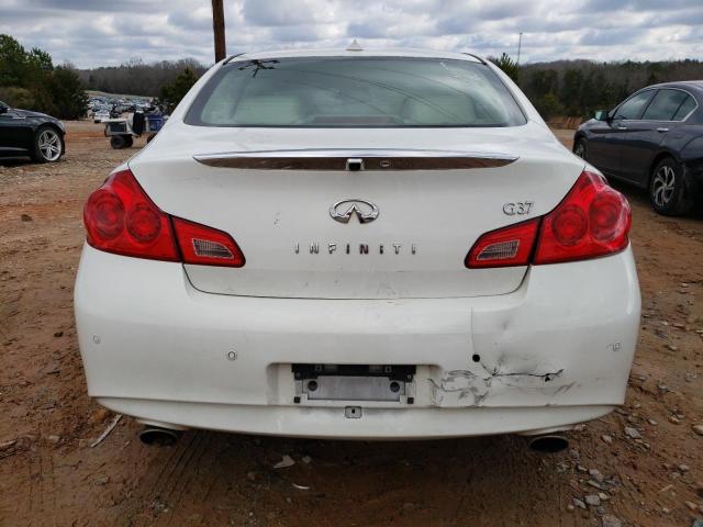 JN1CV6AP3BM510757 - 2011 INFINITI G37 BASE WHITE photo 6