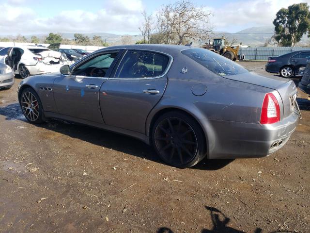 ZAM39FKA2A0051105 - 2010 MASERATI QUATTROPOR GRAY photo 2