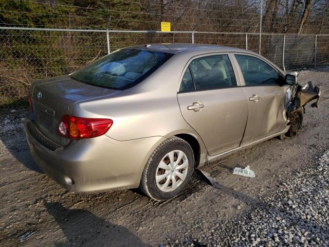1NXBU40E59Z093146 - 2009 TOYOTA COROLLA BASE GOLD photo 3