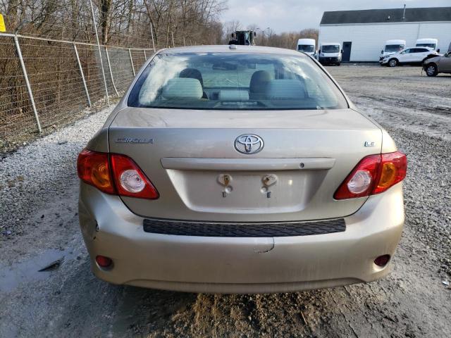 1NXBU40E59Z093146 - 2009 TOYOTA COROLLA BASE GOLD photo 6
