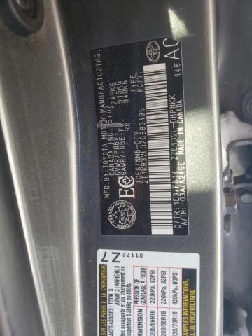 2T1KR32E37C683496 - 2007 TOYOTA COROLLA MA XR CHARCOAL photo 12