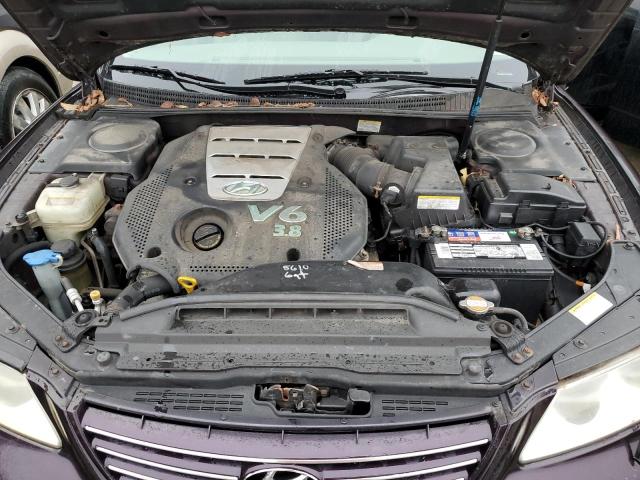 KMHFC46F26A136570 - 2006 HYUNDAI AZERA SE PURPLE photo 11