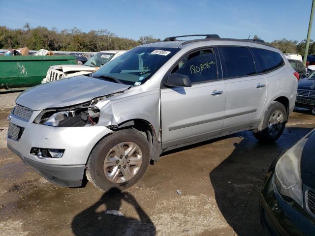 1GNKRFED8CJ161828 - 2012 CHEVROLET TRAVERSE LS SILVER photo 1