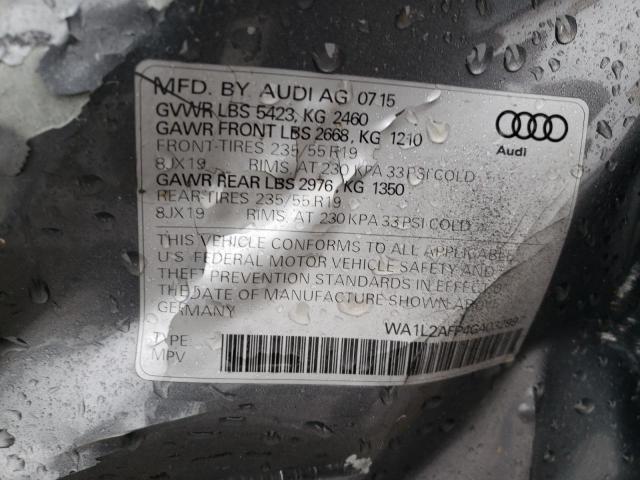 WA1L2AFP4GA032997 - 2016 AUDI Q5 PREMIUM PLUS GRAY photo 13