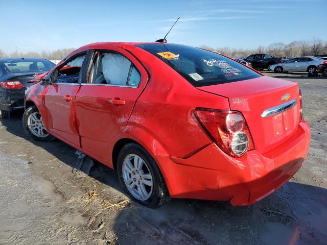 1G1JC5SH4F4136198 - 2015 CHEVROLET SONIC LT RED photo 2